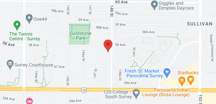 map of 14775 57A AVENUE